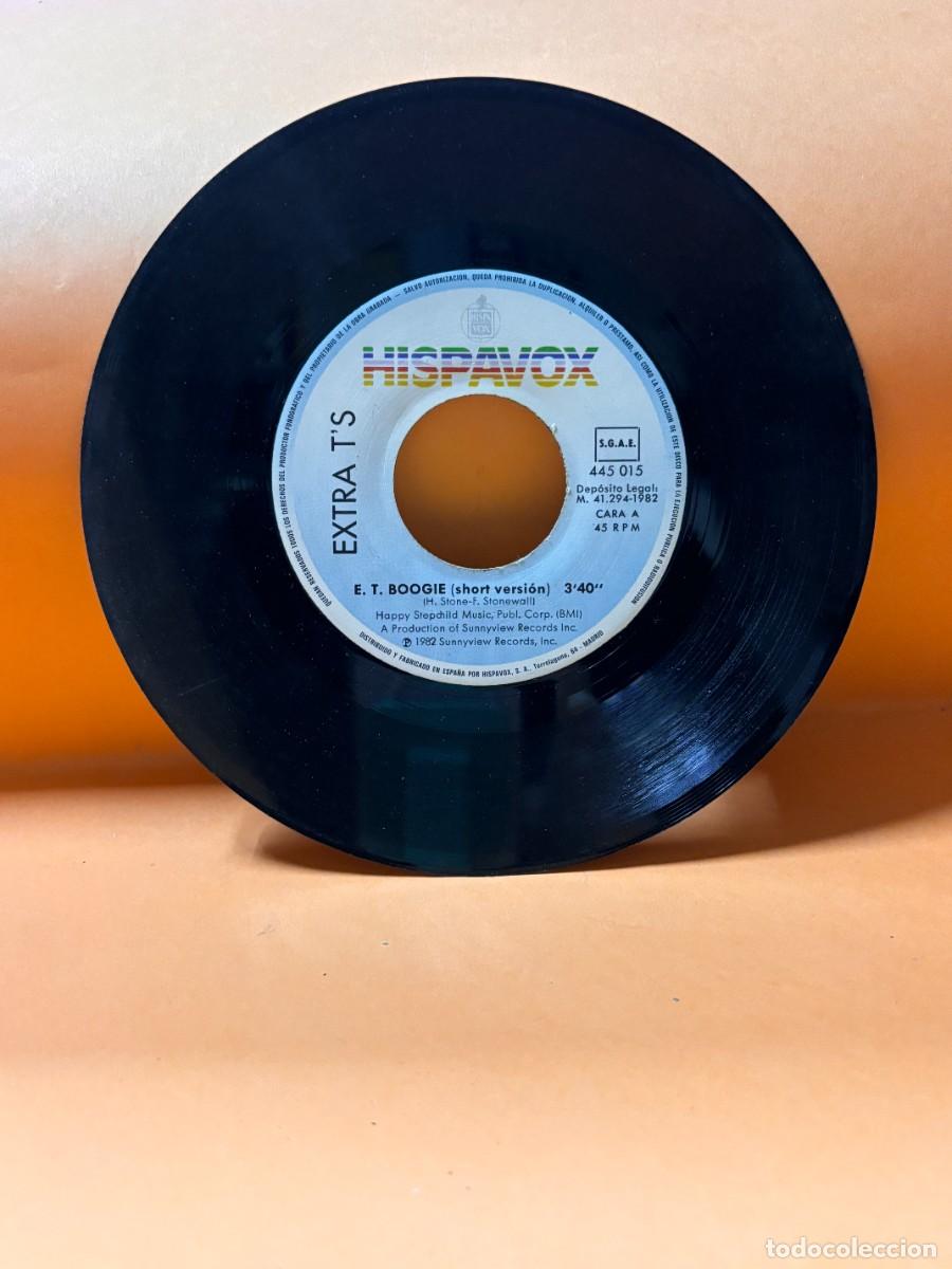 Discos de vinilo: SINGLE - EXTRA TS - E.T. BOOGIE - E.T. BOOGIE INSTRUMENTAL - HISPAVOX - MADRID 1982 - Foto 2
