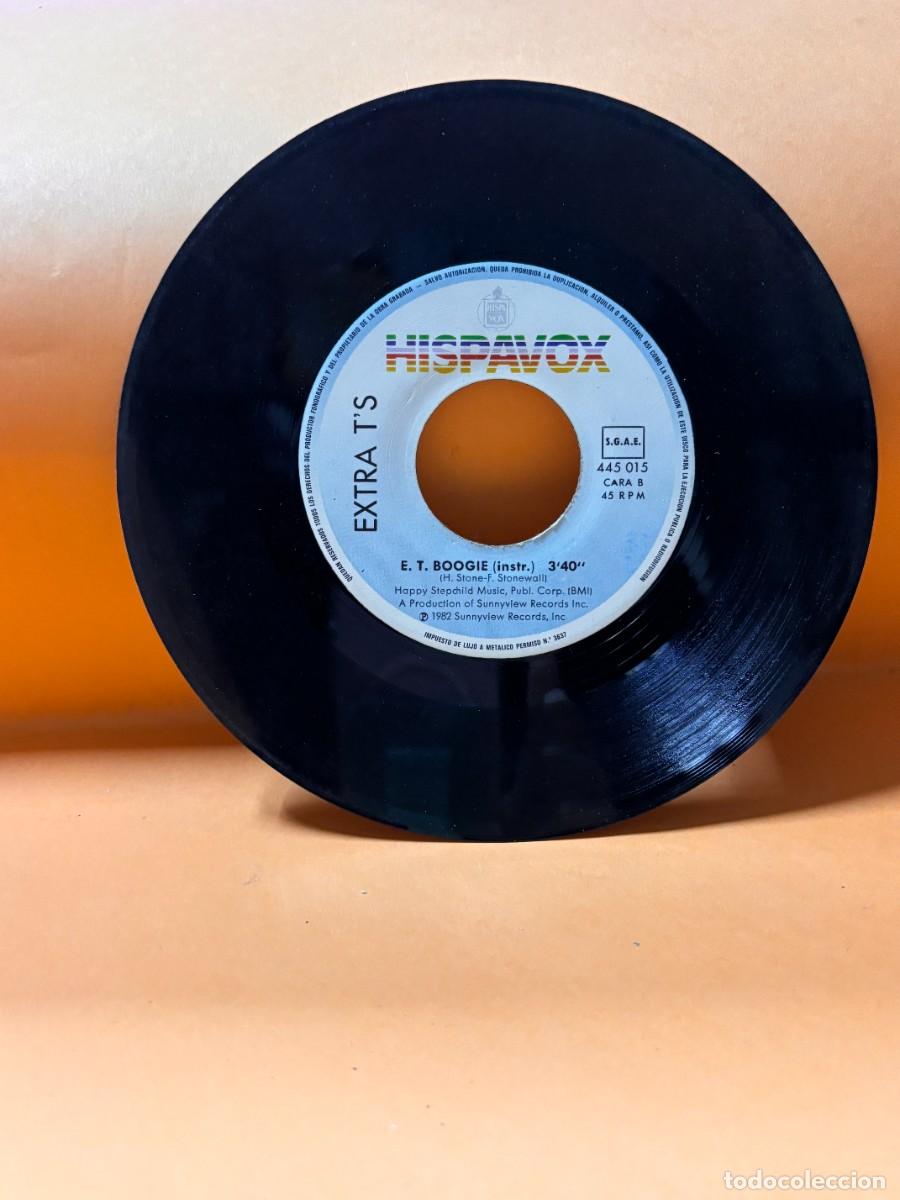 Discos de vinilo: SINGLE - EXTRA TS - E.T. BOOGIE - E.T. BOOGIE INSTRUMENTAL - HISPAVOX - MADRID 1982 - Foto 3