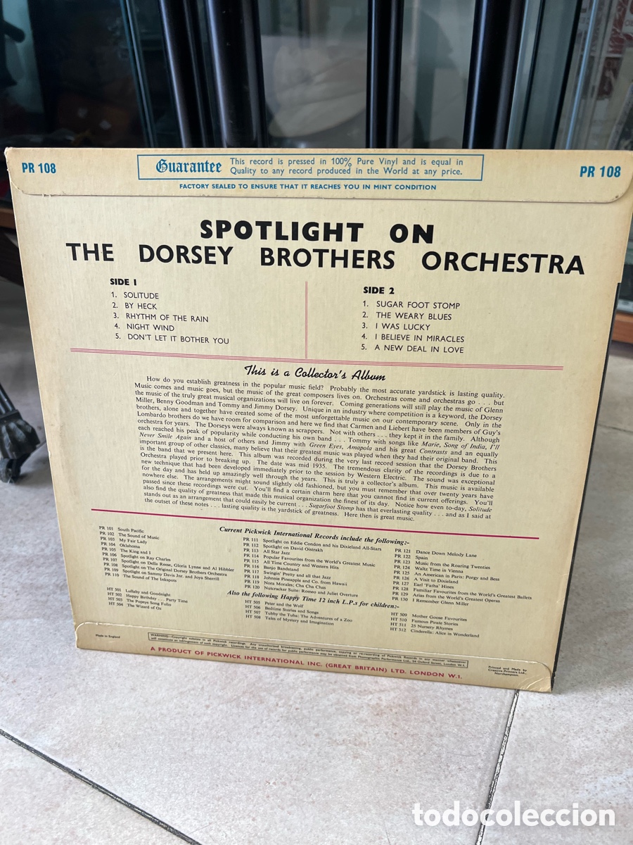 Discos de vinilo: Disco The Dorsey Brothers - Foto 2
