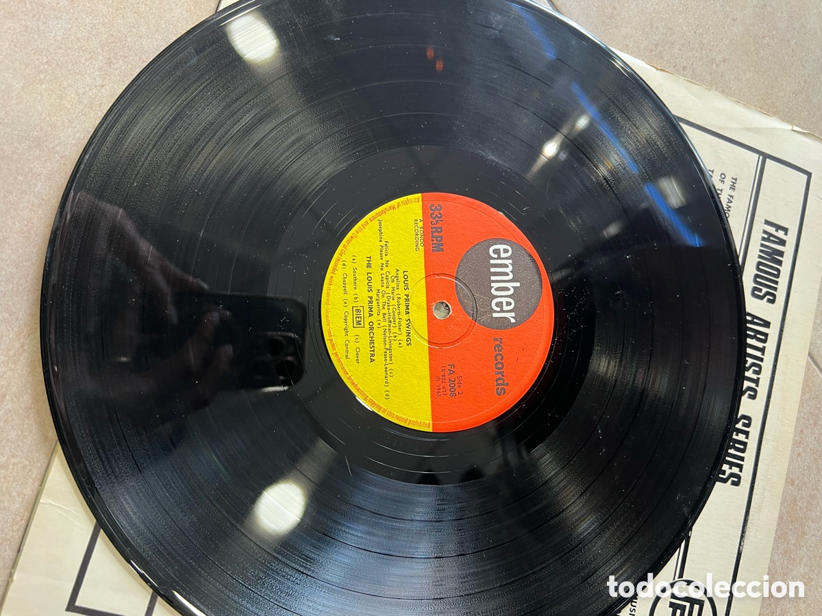 Discos de vinilo: Disco Louis Prima Swings - Foto 3