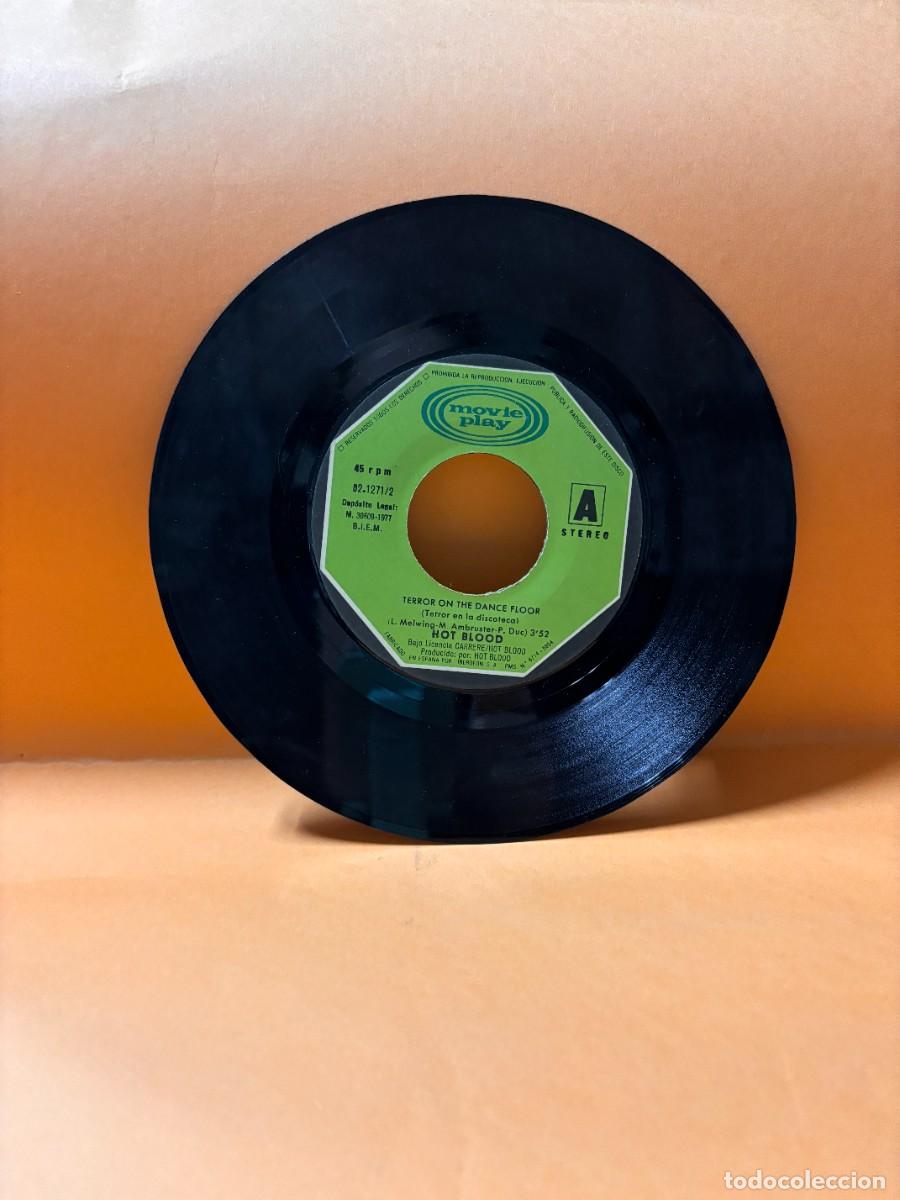 Dischi in vinile: SINGLE - HOT BLOOD - TERROR ON THE DANCE FLOOR / BABY FRANKIE STEIN -MOVIE PLAY- 1977 - SIN CARATULA