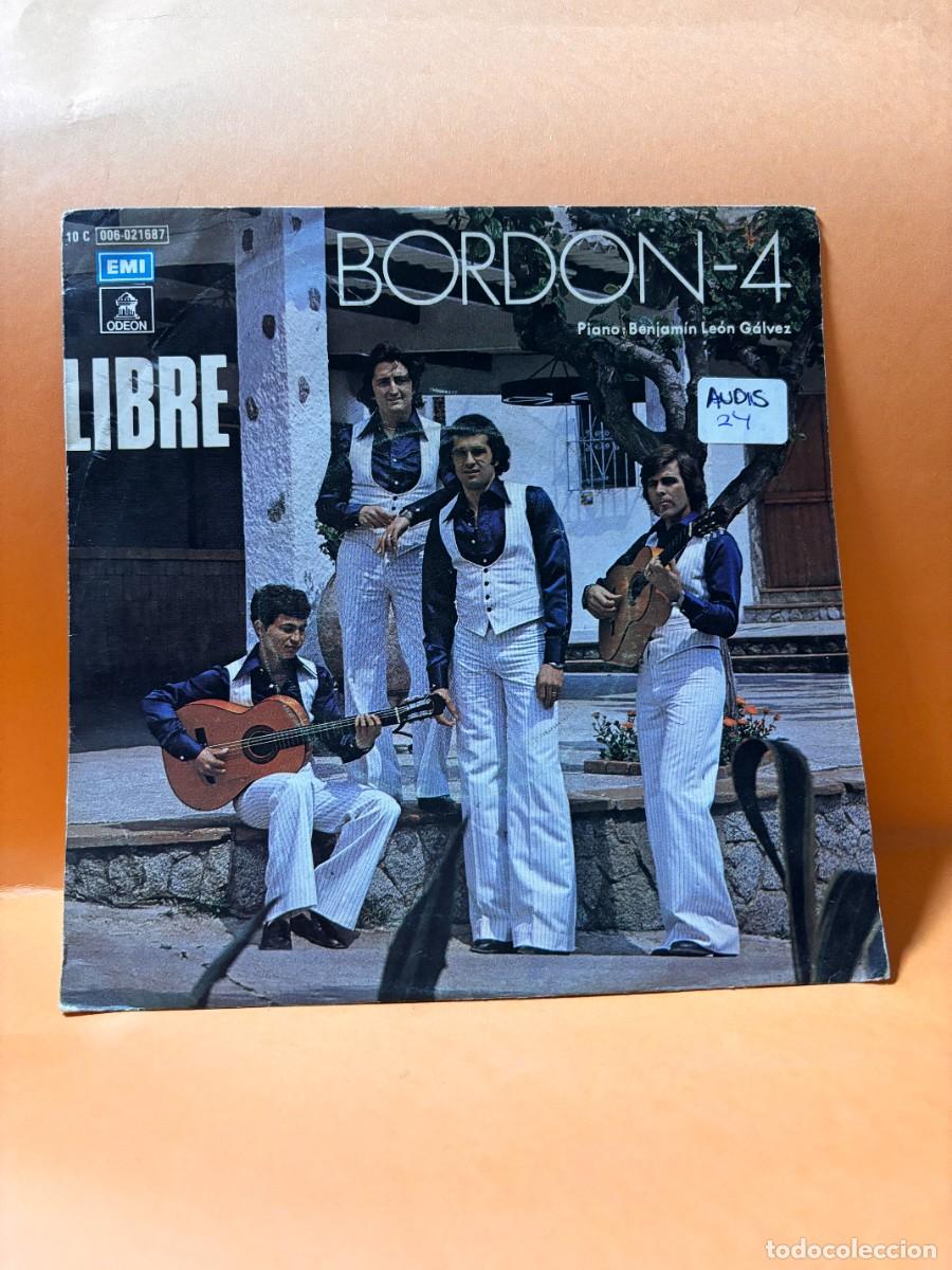 Discos de vinilo: SINGLE - BORDON 4 - LIBRE / ROSA DE ABRIL Y DE MAYO - ODEON - BARCELONA 1980 - Foto 1