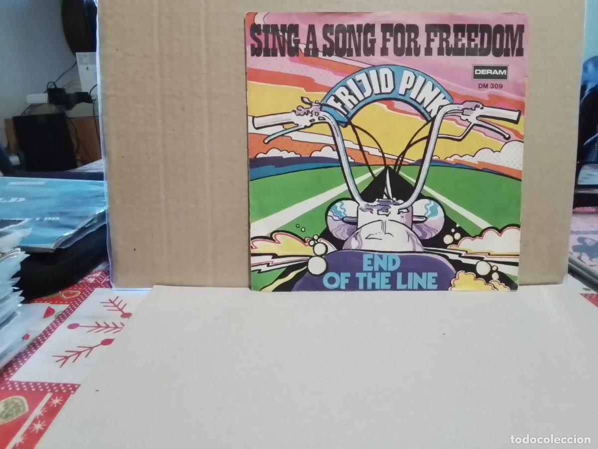 Discos de vinil: Frijid Pink &lrm;&ndash; Sing A Song For Freedom Sello: Deram &lrm;&ndash; DM. 309 RARE 7&rdquo; VINYL GERMANY. M-M