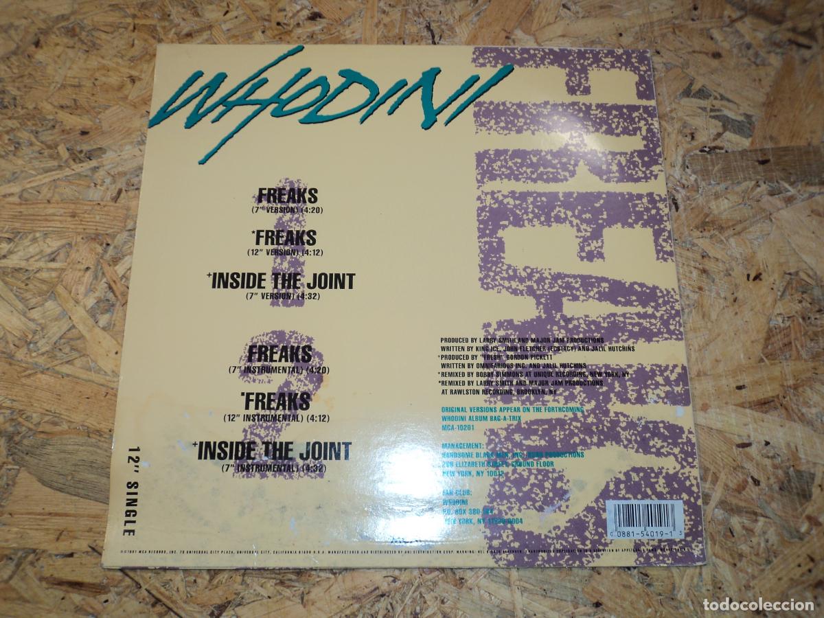 Discos de vinilo: Whodini - Freaks - Foto 2