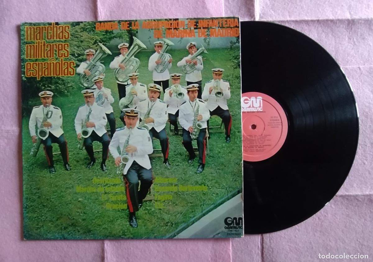 Vinyl records: LP BANDA DE INFANTERIA DE MARINA DE MADRID - Marchas Militares - SPAIN (EX/EX)