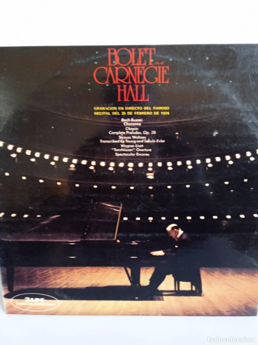 Discos de vinilo: JORGE BOLET Carnegie Hall 2 Lps - Foto 1