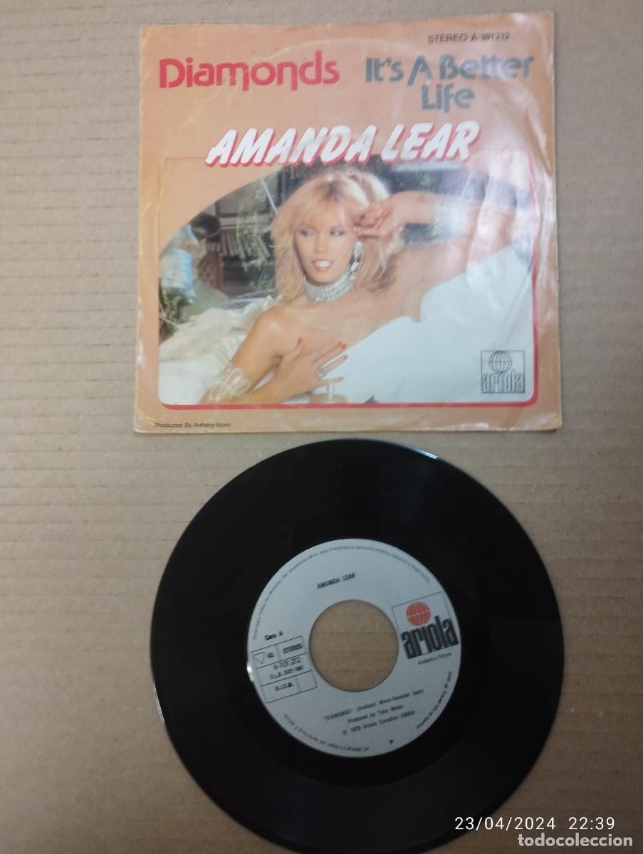 Discos de vinilo: AMNDA LEAR - DIAMONDS - SINGLE 1980 - Foto 1