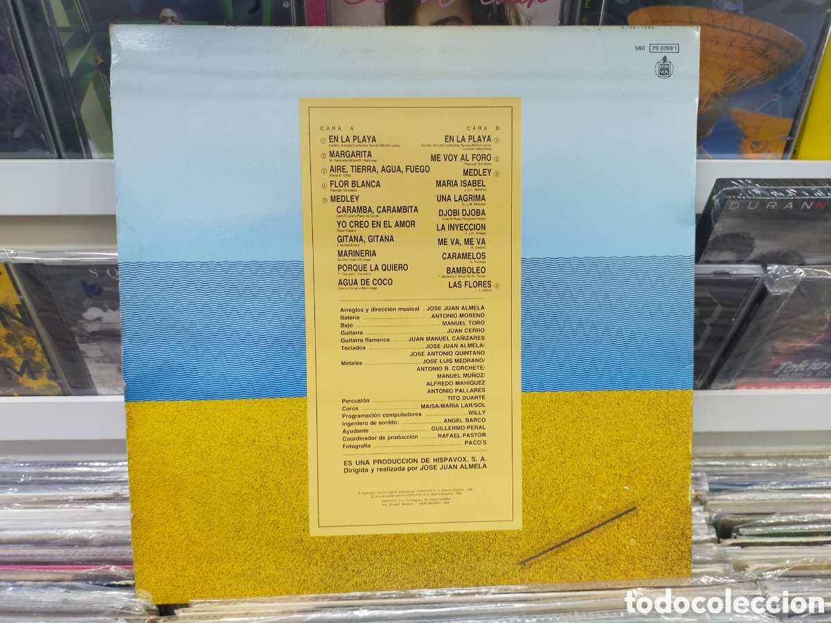 Discos de vinilo: Los marisme&ntilde;os en la playa lp 1988 - Foto 2