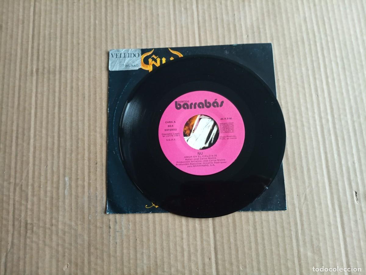 Discos de vinilo: &Ntilde;U - AMOR EN EL CIELO SINGLE 1987 HARD ROCK - Foto 2