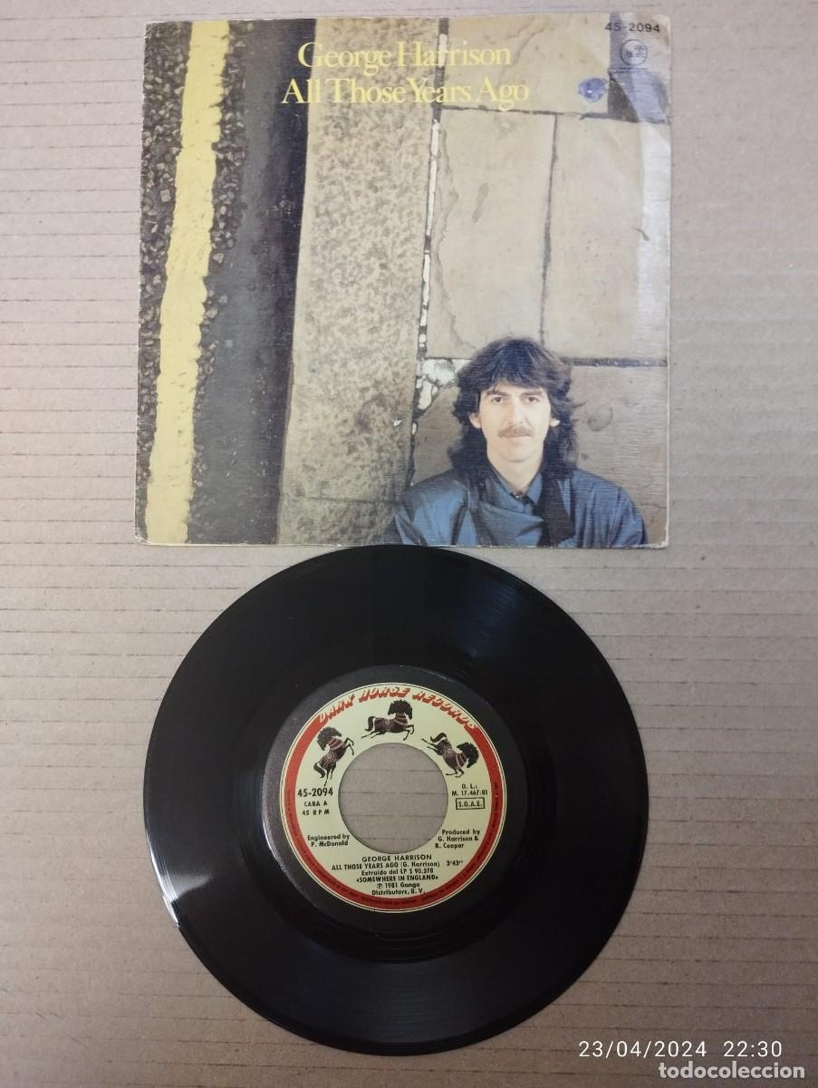 Vinyl-Schallplatten: GEORGE HARRINSON - ALL THOSE YEARS AGO - SINGLE 1981