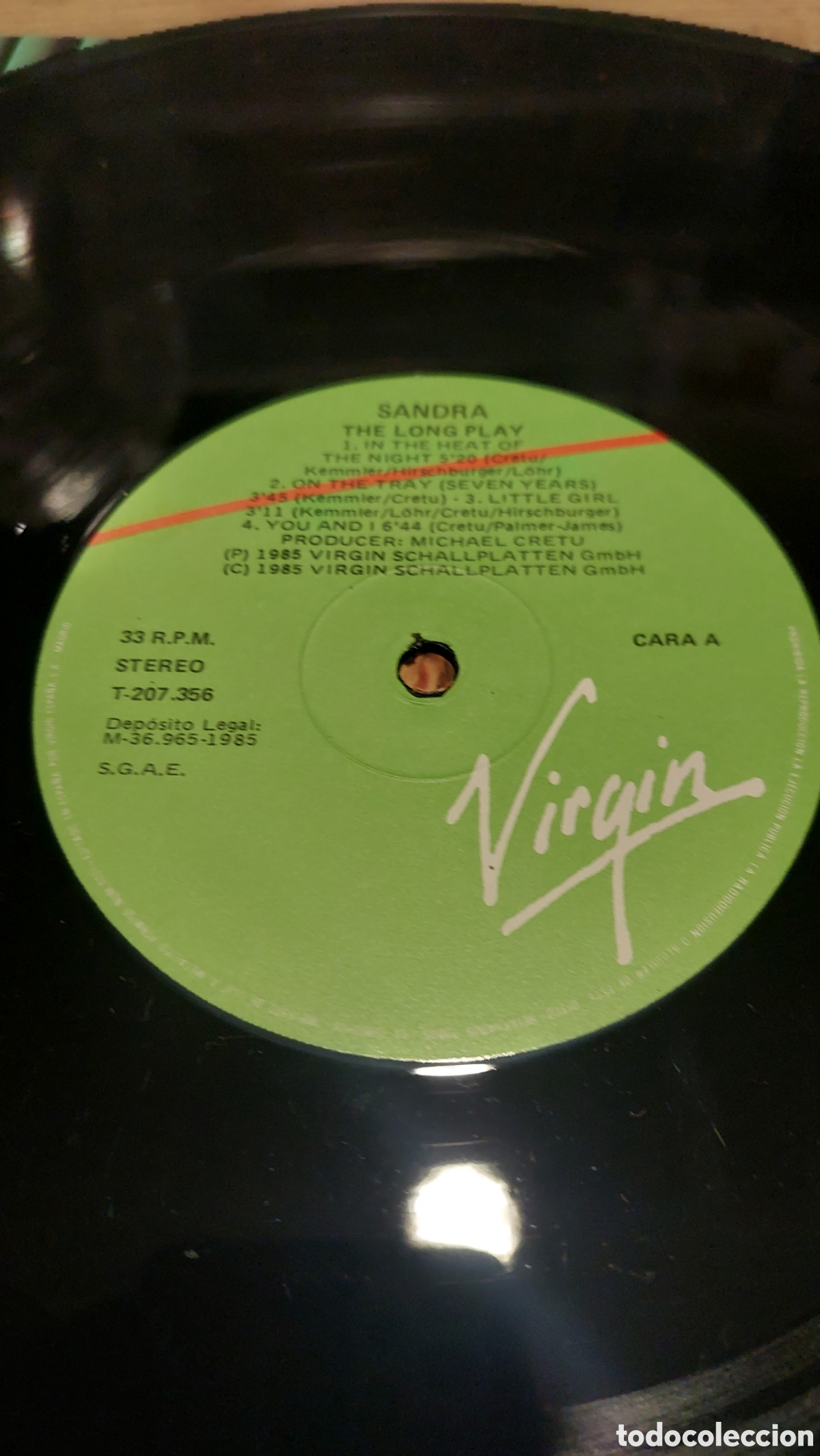 Discos de vinilo: Sandra lp the long play virgin - Foto 3