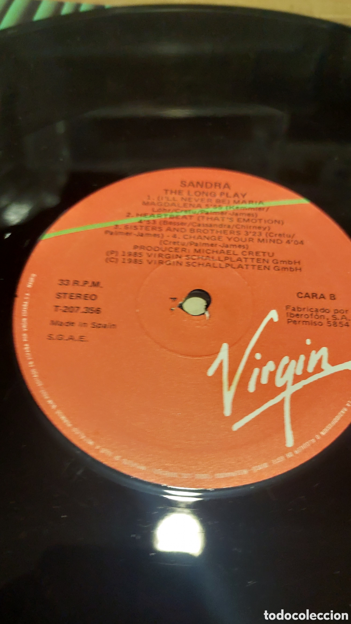 Discos de vinilo: Sandra lp the long play virgin - Foto 4