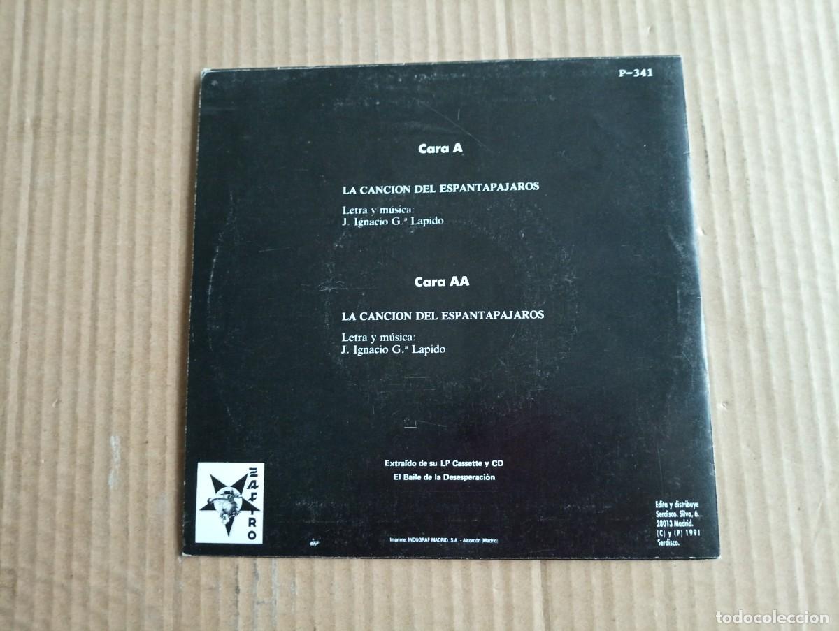 Discos de vinilo: 091 - LA CANCION DEL ESPANTAPAJAROS SINGLE 1991 - Foto 3