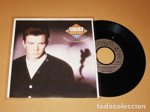 Discos de vinilo: RICK ASTLEY - WHENEVER YOU NEED SOMEBODY - SINGLE - 1987 - Foto 1