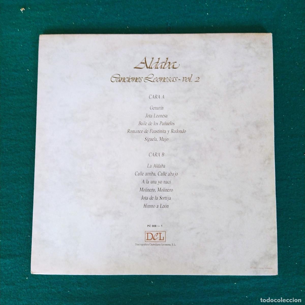 Discos de vinilo: Aldaba &ndash; Canciones Leonesas - Vol. 2 - Foto 2