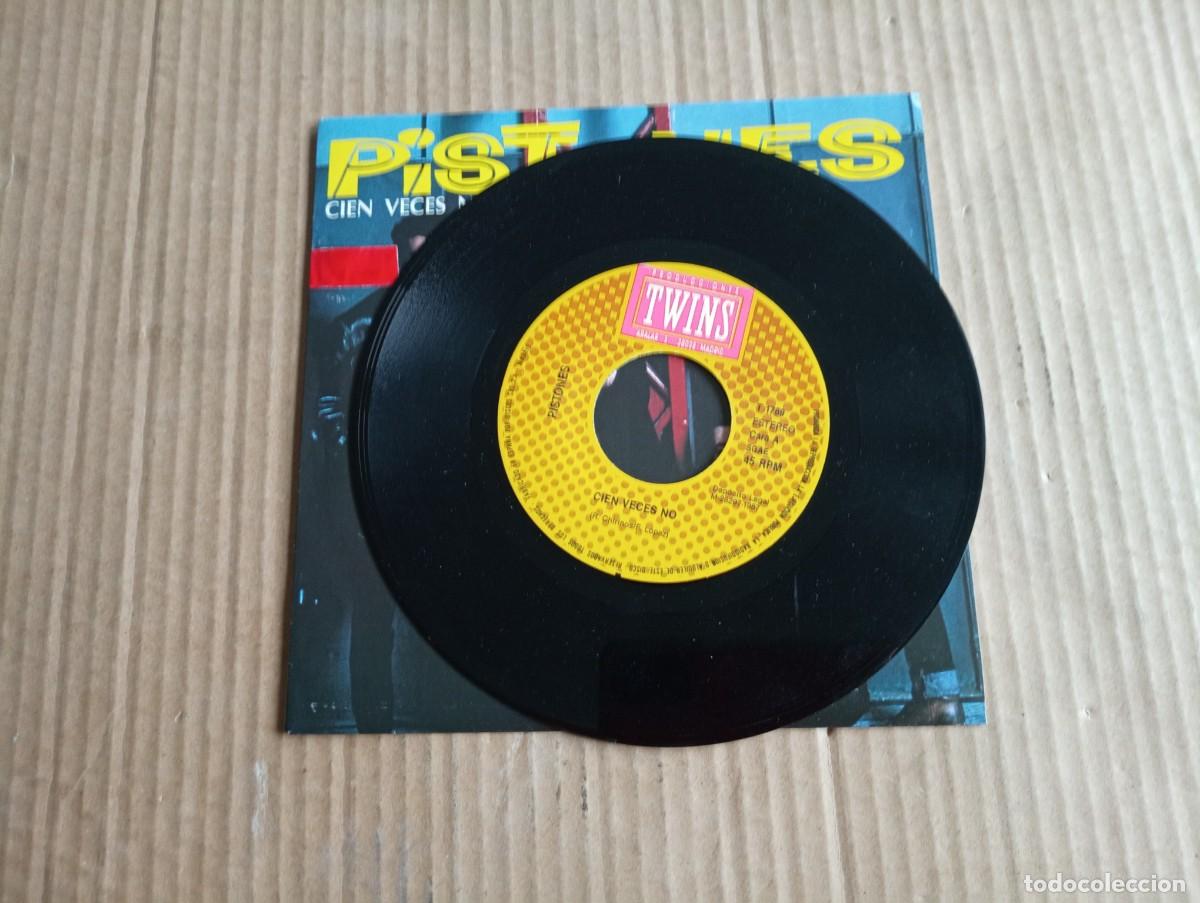 Discos de vinilo: PISTONES - CIEN VECES NO SINGLE 1987 - Foto 2