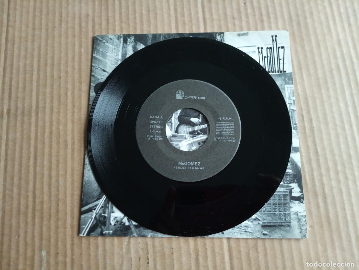 Discos de vinilo: MCGOMEZ - PERDER O GANAR SINGLE 1989 - Foto 2