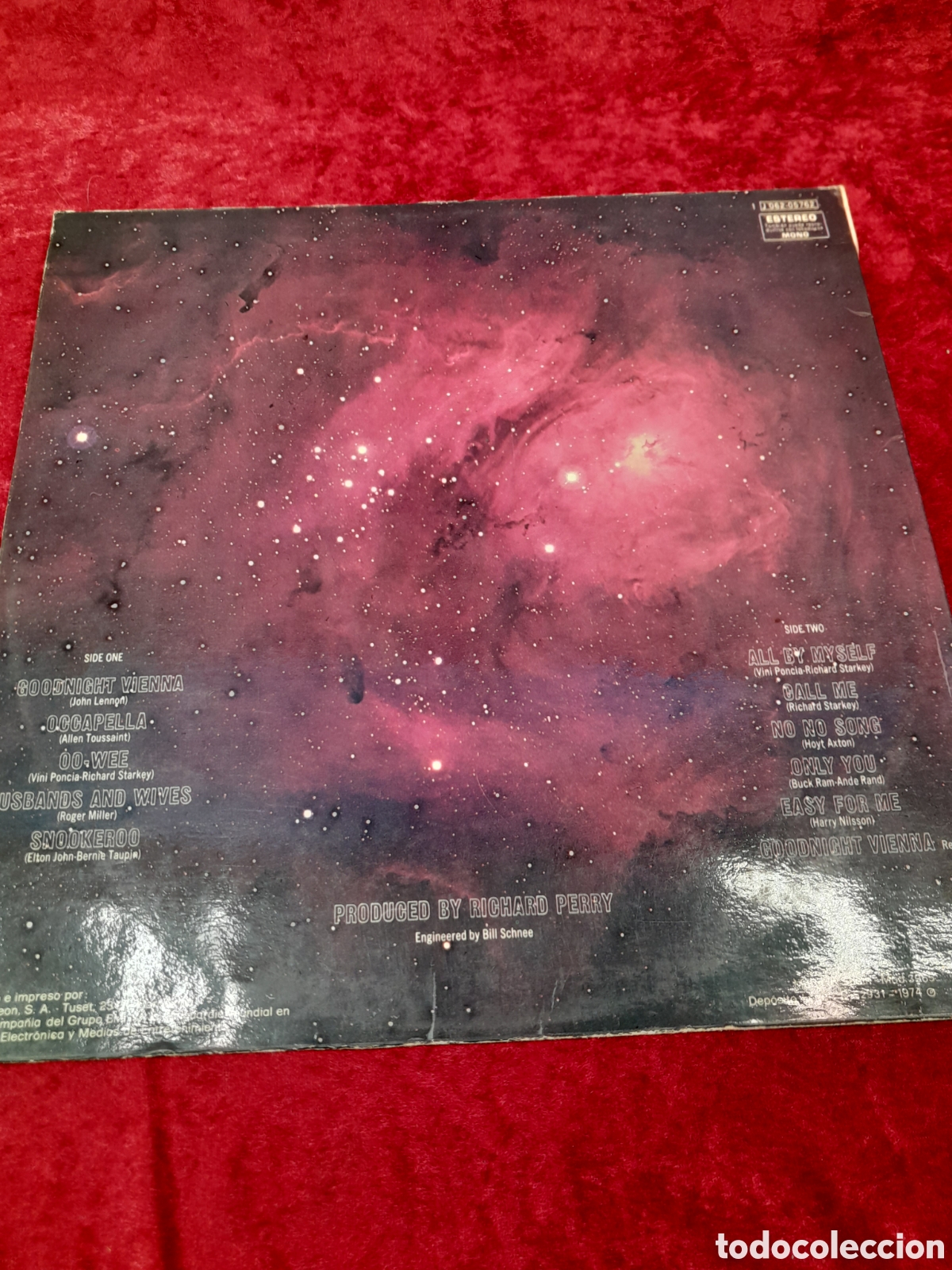 Discos de vinilo: LP-95. RINGO STAR. GOODNIGHT VIENNA. EMI-ODEON. - Foto 2