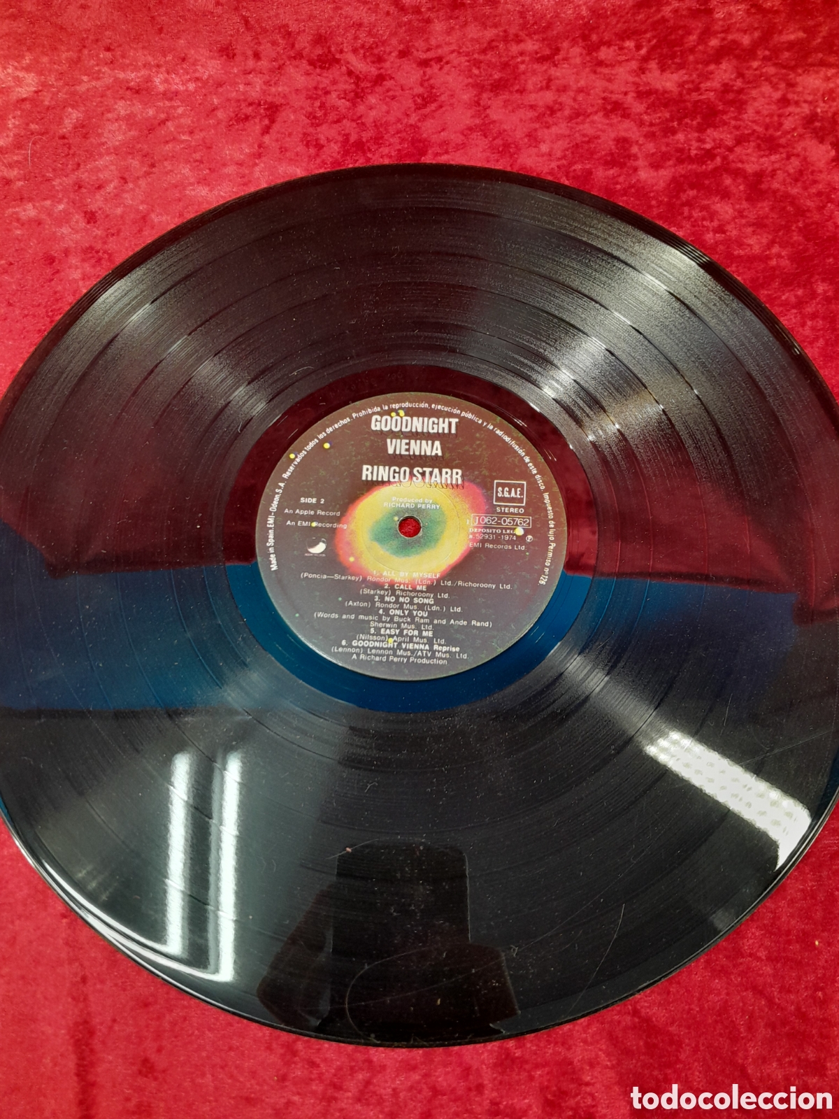 Discos de vinilo: LP-95. RINGO STAR. GOODNIGHT VIENNA. EMI-ODEON. - Foto 4