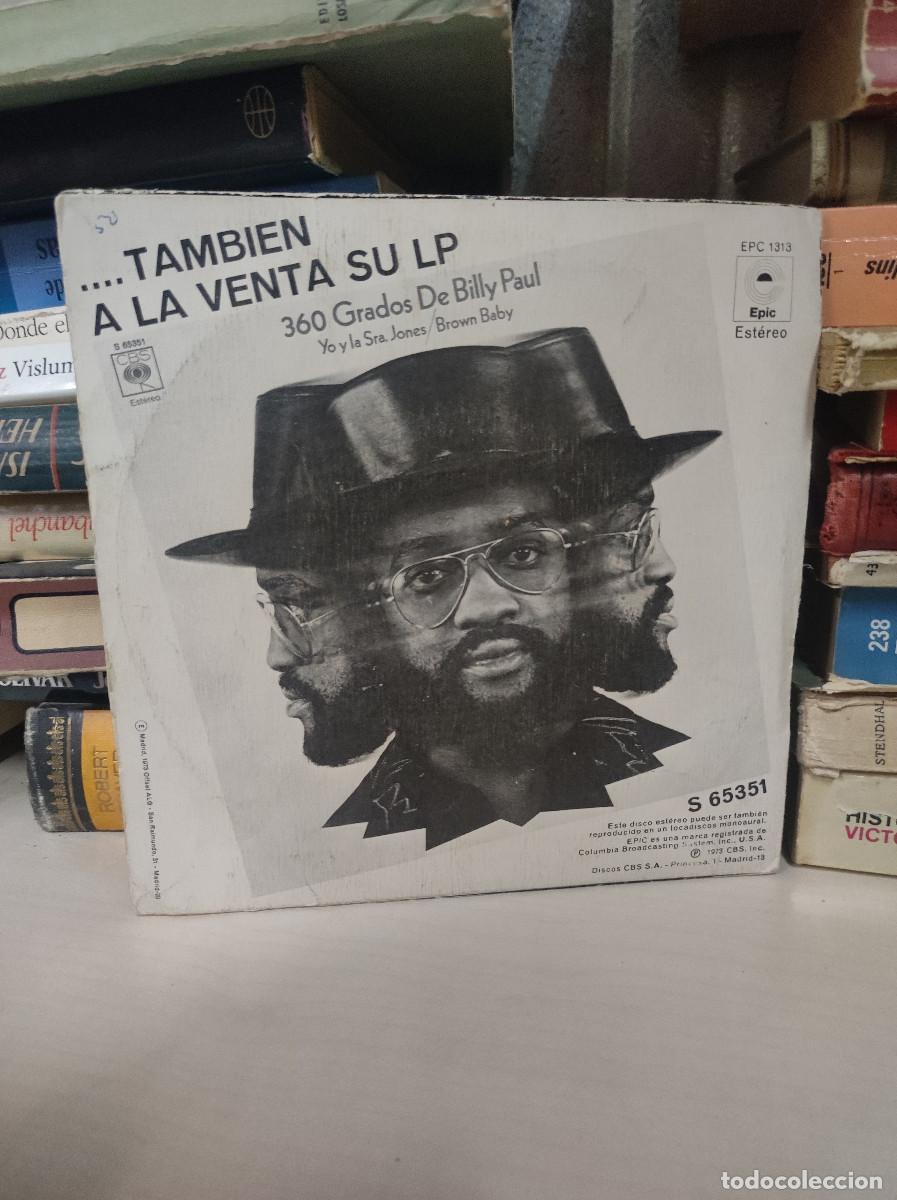 Discos de vinilo: BILLY PAUL BROWN BABY - Foto 2