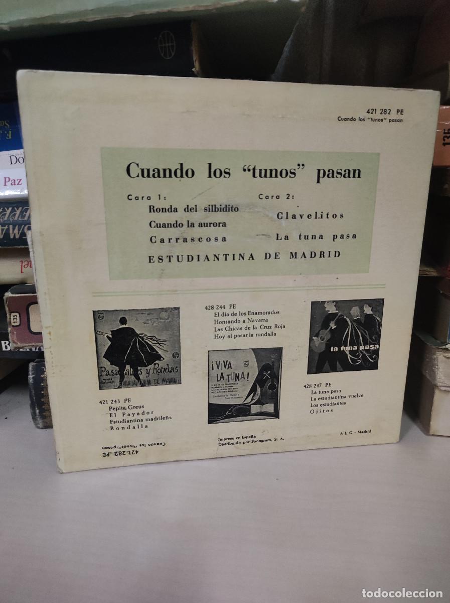 Discos de vinilo: Estudiantina De Madrid &ndash; Cuando Los &rdquo;Tunos&rdquo; Pasan - Foto 2
