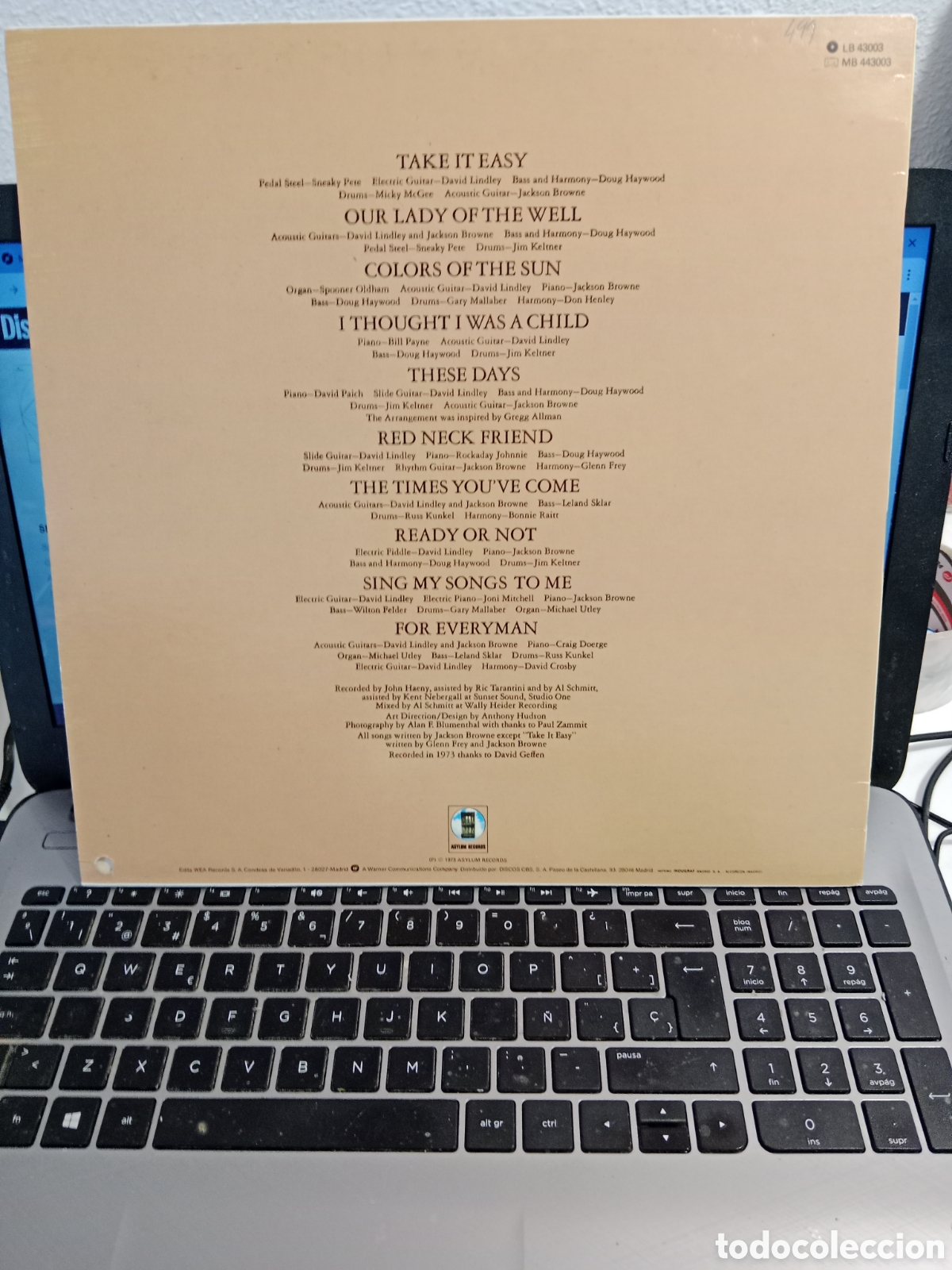Discos de vinilo: Jackson Browne - For everyman (Espa&ntilde;a 1984) - Foto 2