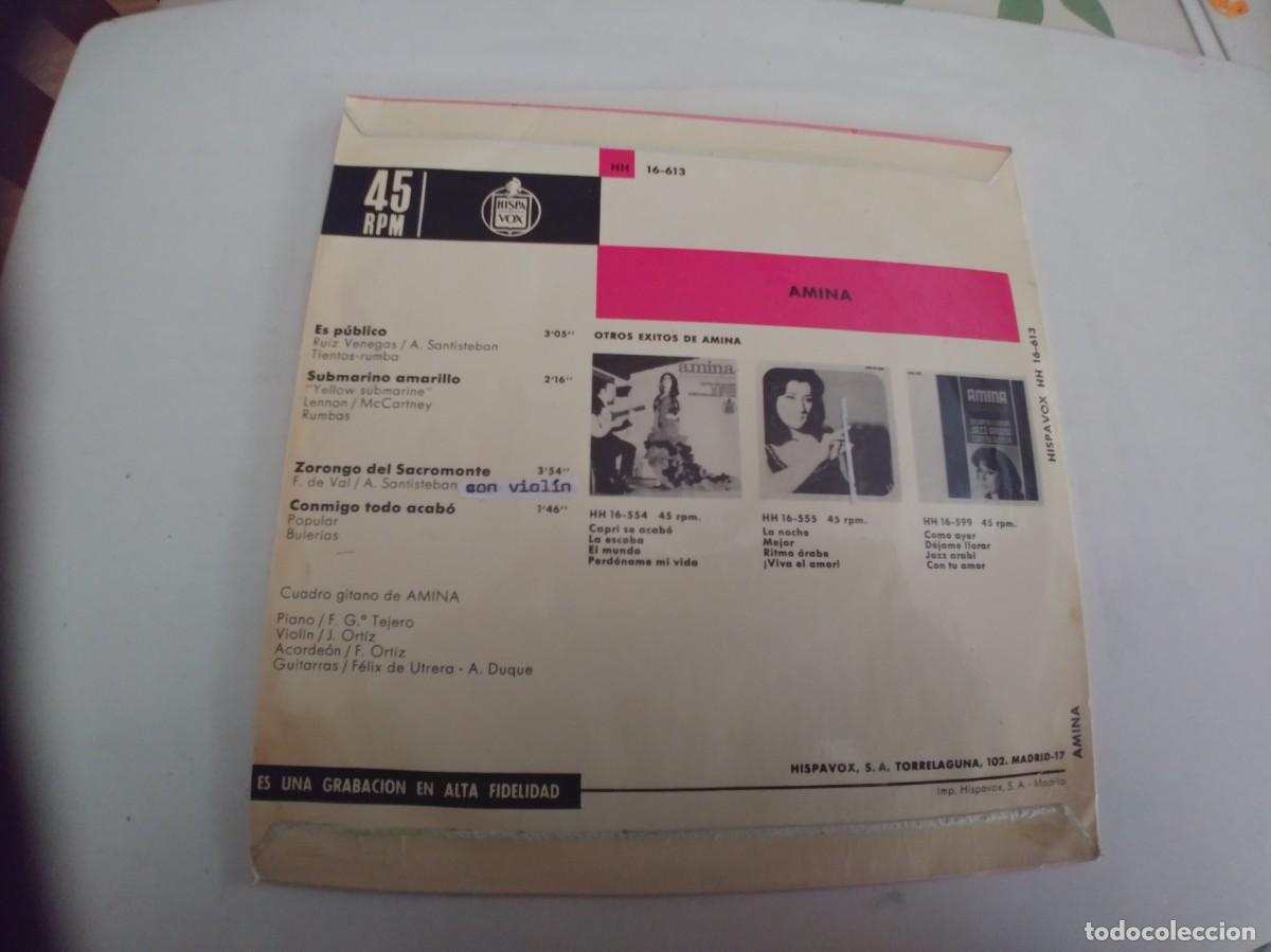 Discos de vinilo: AMINA-EP ES PUBLICO +3 - Foto 2