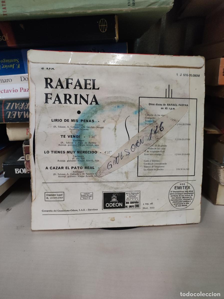 Discos de vinilo: Rafael Farina &ndash; Lirio De Mis Penas - Foto 2
