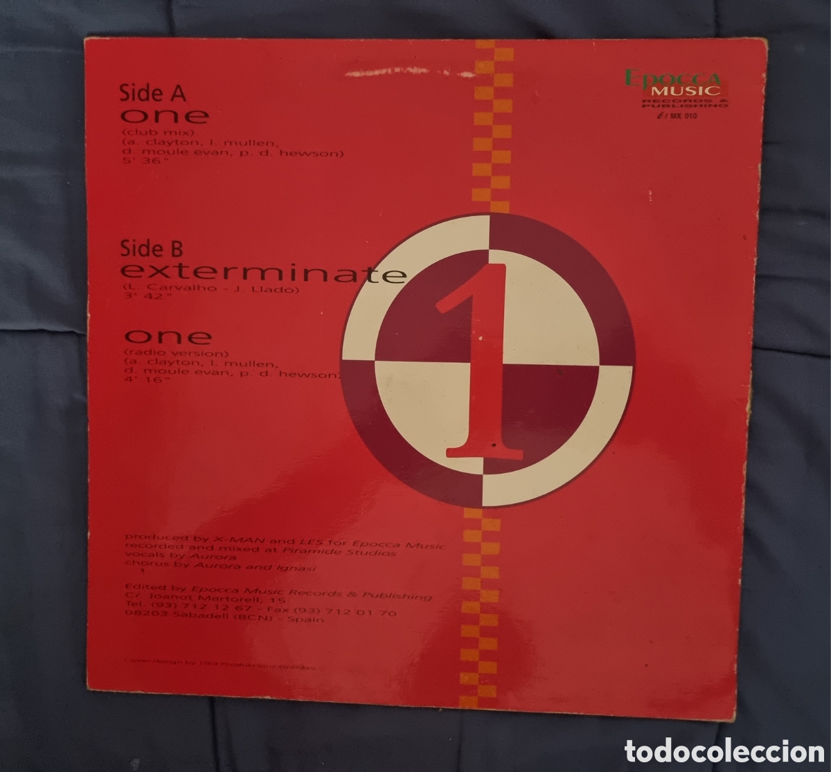 Discos de vinilo: WARM ONE MAXI EPOCCA MUSIC 1994 - Foto 3