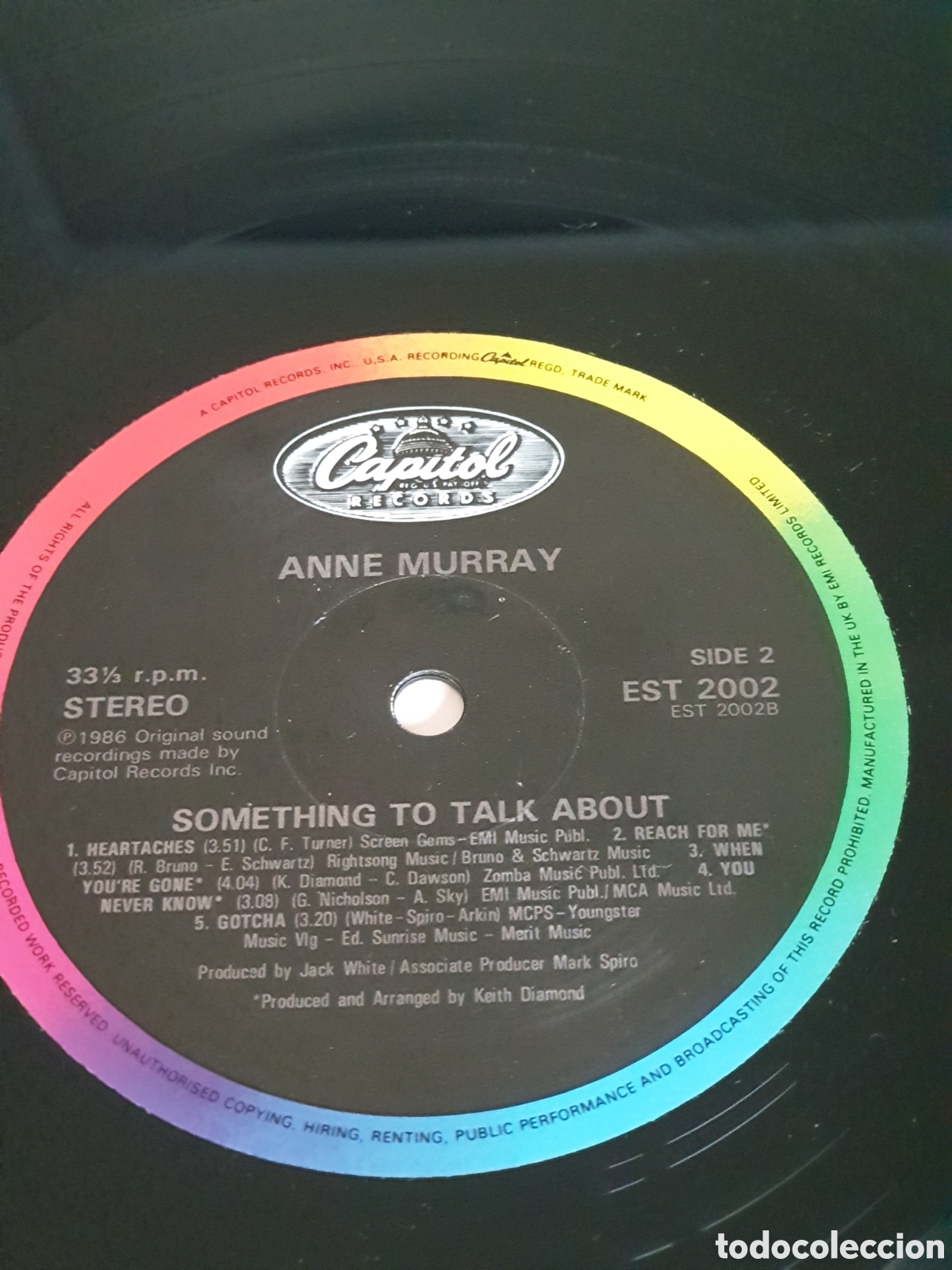 Discos de vinilo: Anne Murray - Something to talk - Foto 3