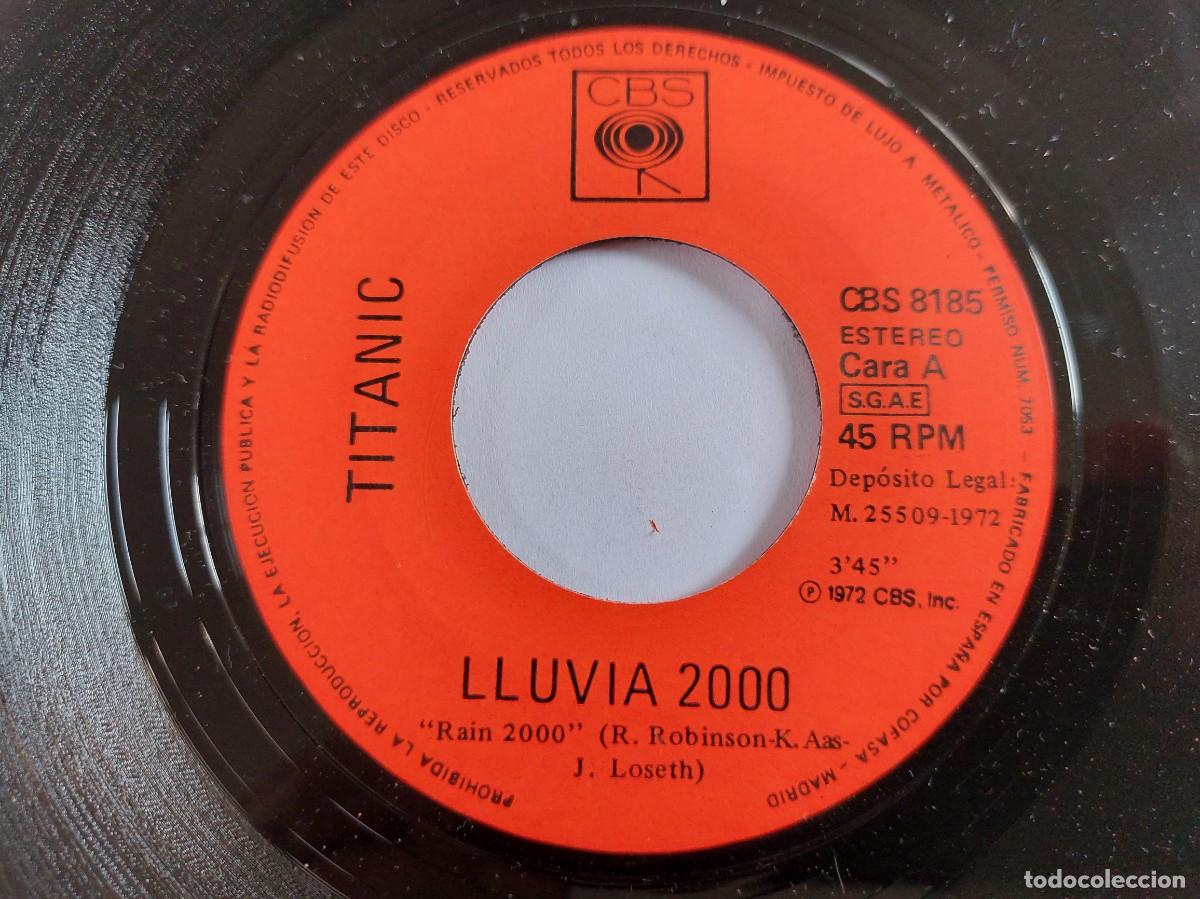 Discos de vinilo: TITANIC - 45 Spain - MINT * LLUVIA 2000 / RUBIA - Foto 3