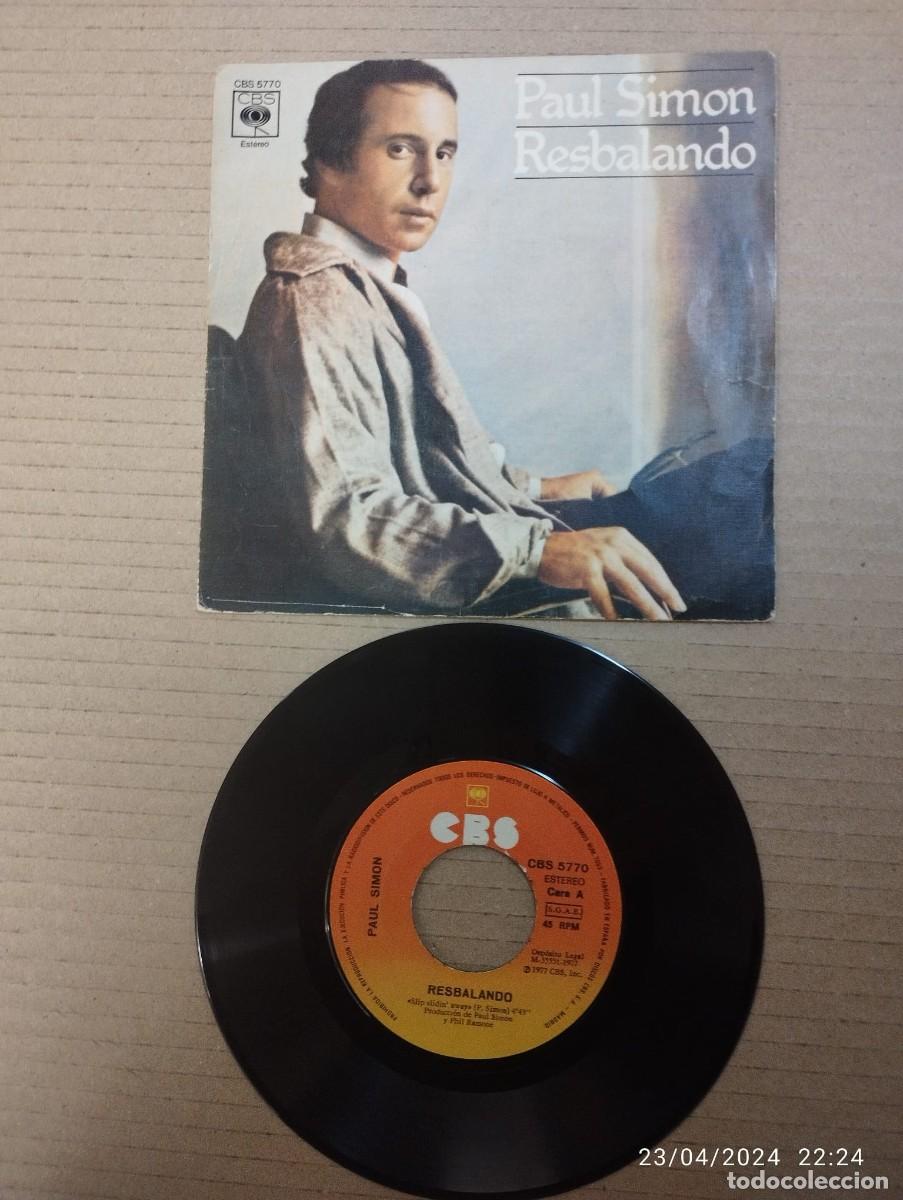 Discos de vinilo: PAUL SIMON - RESBALANDO - SINGLE1977 - Foto 1