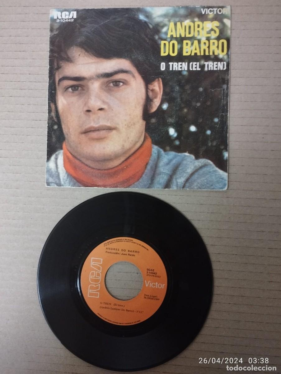 Discos de vinilo: ANDRES DO BARRO - O TREN - SINGLE1969 - Foto 1