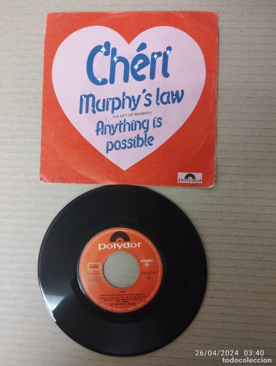 Discos de vinilo: CHERI - MURPHYS LAW - SINGLE1982 - Foto 1