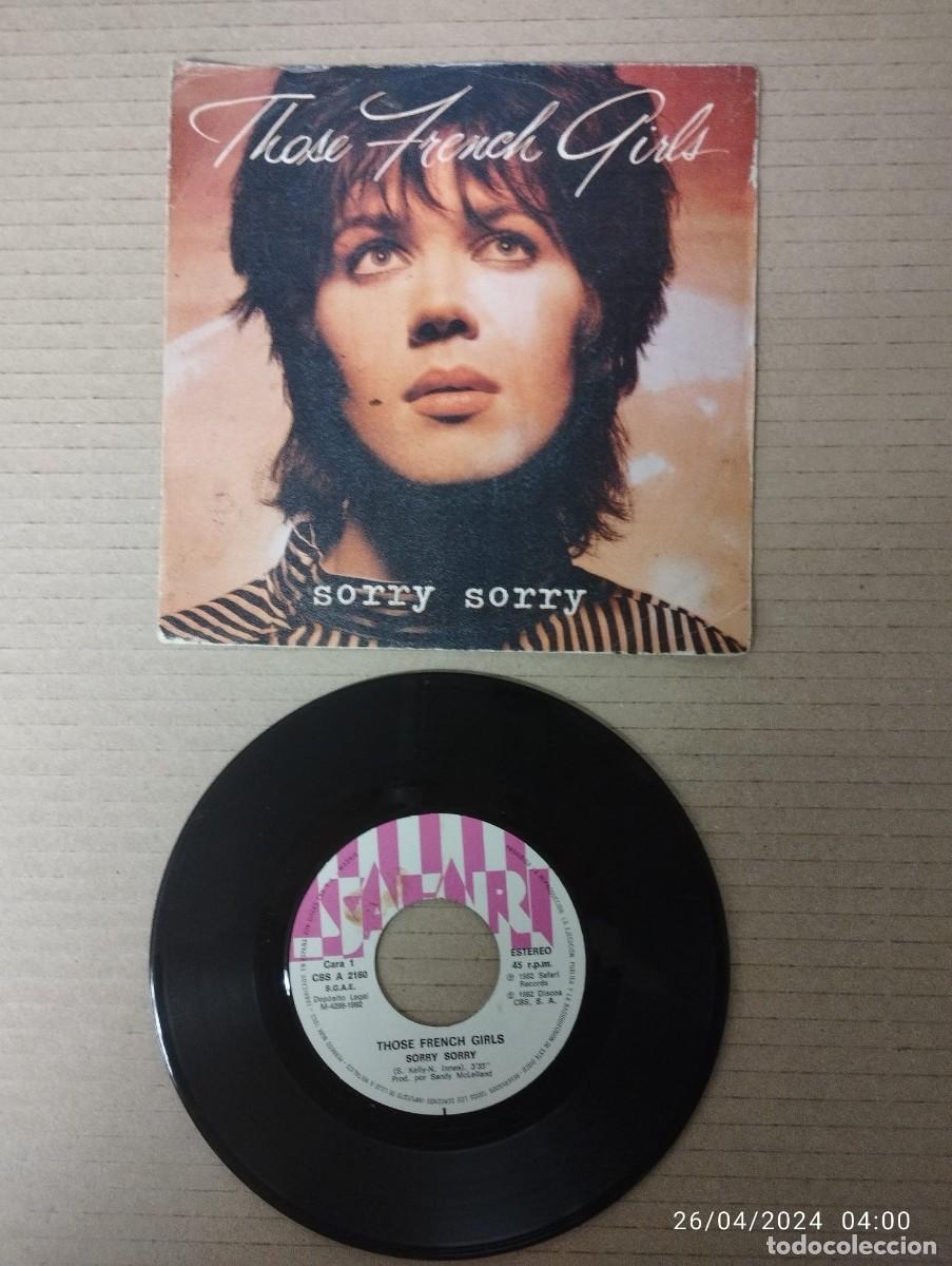 Discos de vinil: TOHOSE FRENCH GIRLS - SORRY, SORRY - SINGLE 1982