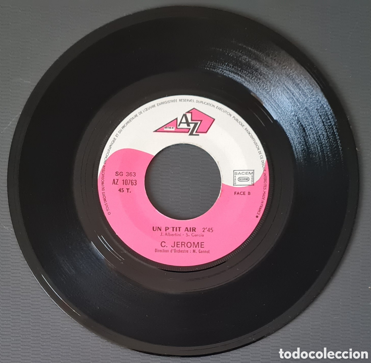 Discos de vinilo: SINGLE - C. JEROME - KISS ME - 1972 - Foto 4