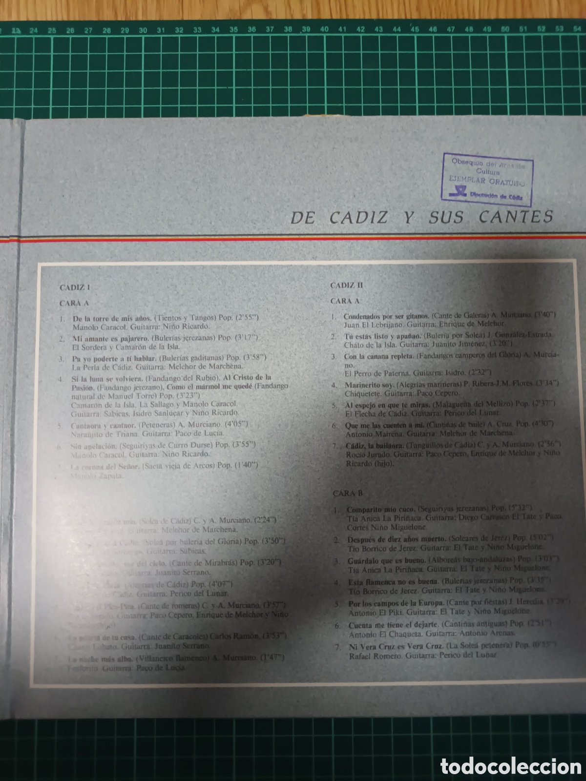 Discos de vinilo: De cadiz y sus cantes 2lp - Foto 2