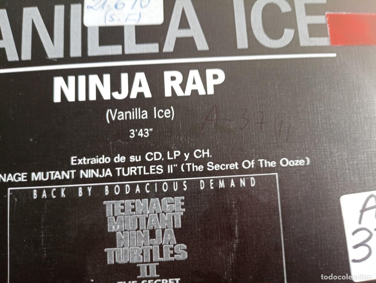 Discos de vinilo: VANILLA ICE - NINJA RAP SINGLE 1991 EDICION ESPA&Ntilde;OLA - Foto 4
