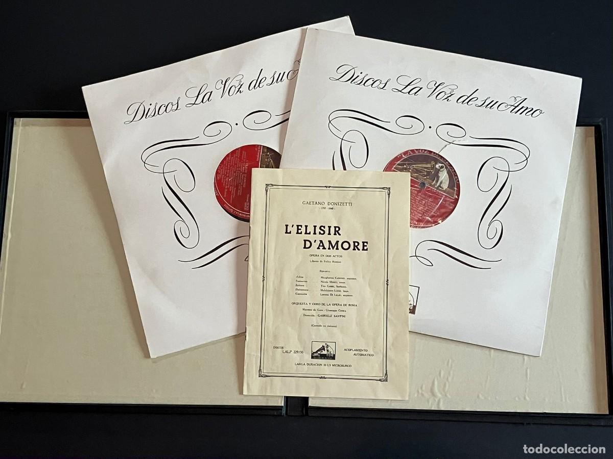 Discos de vinilo: Lelisir Damore - Donizetti - 2 Vinilos E.M.I. - Foto 2