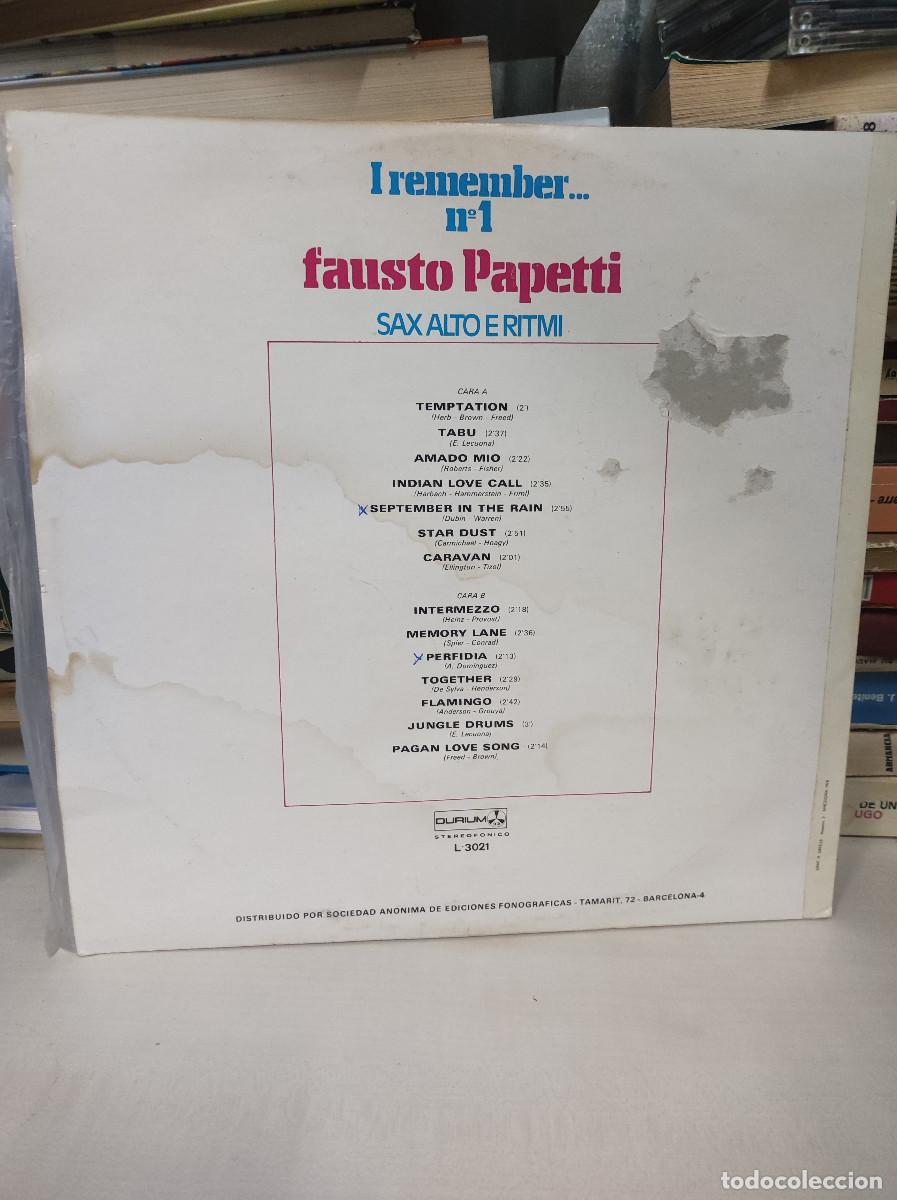 Discos de vinilo: fausto papetti SAX ALTO E RITMI - Foto 2