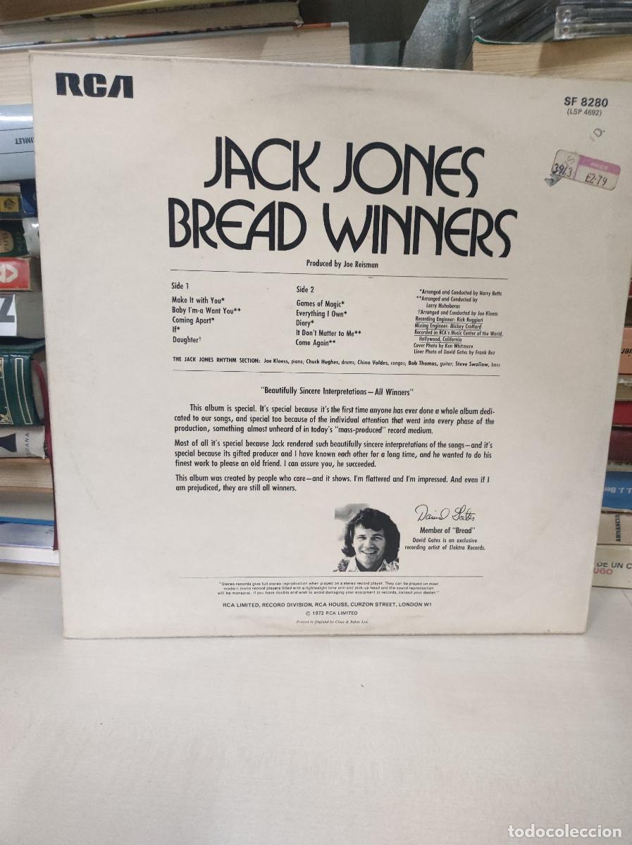 Discos de vinilo: Jack Jones &ndash; Bread Winners - Foto 2