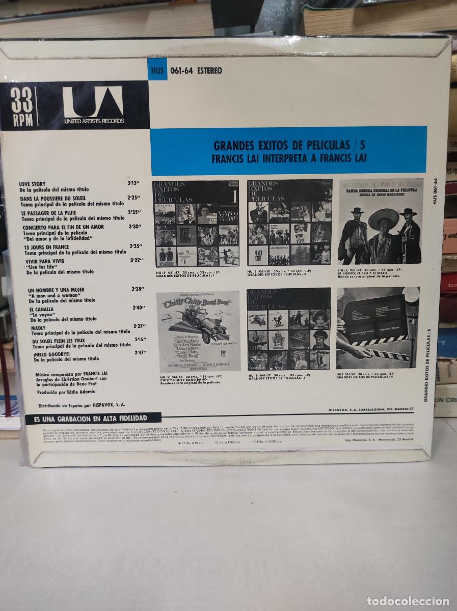 Discos de vinilo: Grandes Exitos De Peliculas / 5 - Foto 2