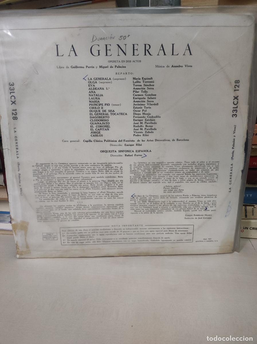 Discos de vinilo: Amadeo Vives &ndash; La Generala - Foto 2