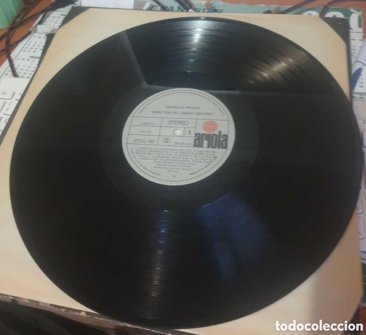Discos de vinilo: Amancio Prada - Sonetos del amor oscuro - Foto 2