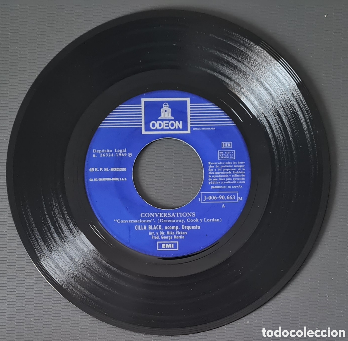 Discos de vinilo: SINGLE - CILLA BLACK - CONVERSATIONS - 1969 - Foto 3
