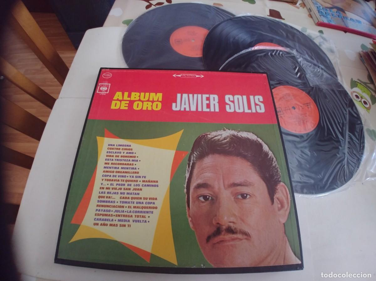 Discos de vinilo: JAVIER SOLIS-LP TRIPLE ALBUM DE ORO - Foto 1