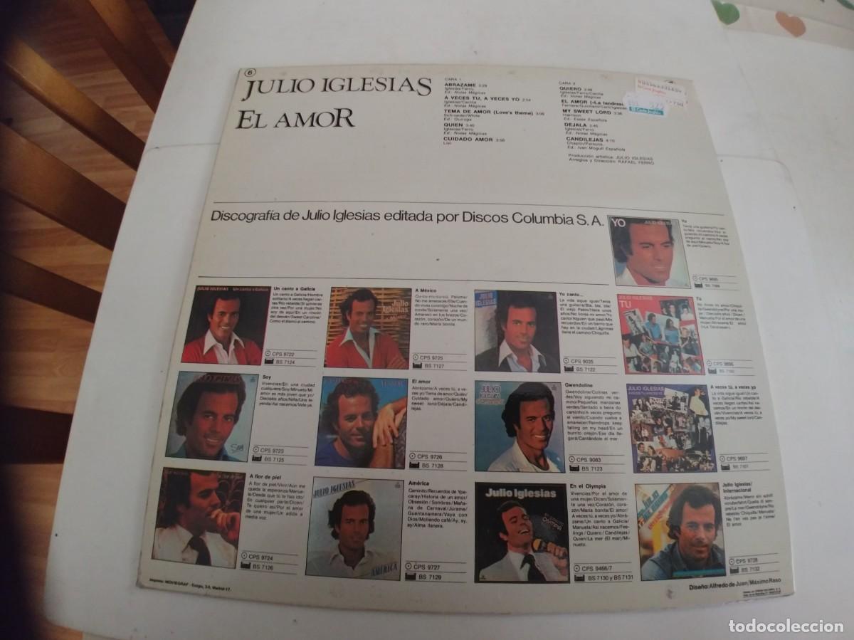 Discos de vinilo: JULIO IGLESIAS-LP EL AMOR-NUEVO - Foto 2