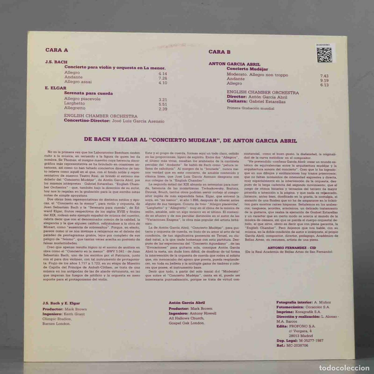 Discos de vinilo: LP. XXV ANIVERSARIO DE SIR THOMAS BEECHAM - Foto 2