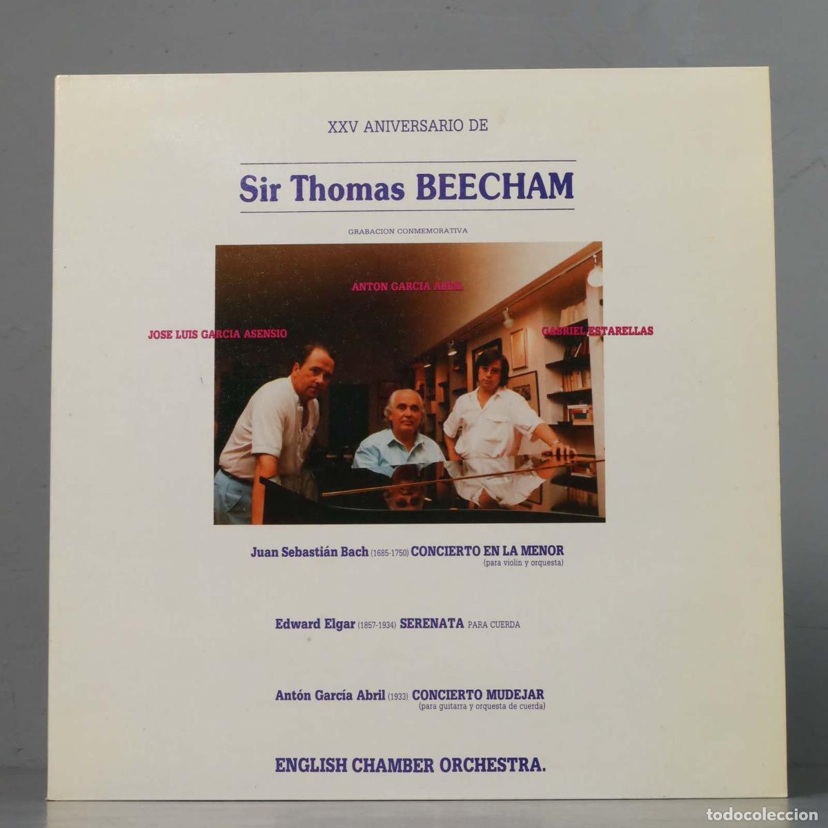 Discos de vinilo: LP. XXV ANIVERSARIO DE SIR THOMAS BEECHAM - Foto 1