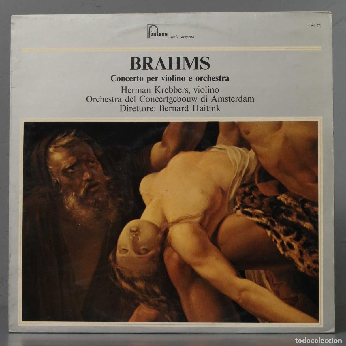Discos de vinilo: LP. BRAHMS. CONCERTO PER VIOLINO E ORCHESTRA. HAITINK - Foto 1